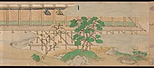 神於寺縁起絵巻断簡|Scene from The Illustrated Legends of Jin’ōji Temple (Jin’ōji engi emaki)