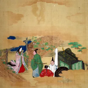 Scene from The Tale of Genji: Chapter 4, "Evening Face" (Yūgao)
