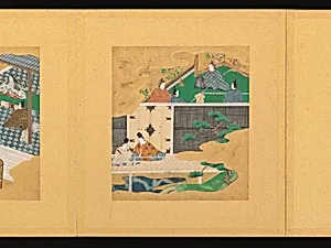 土佐派 『源氏物語』画帖|Scenes from The Tale of Genji