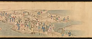 源琦筆 　華洛四季遊楽図巻|Scenes of the Four Seasons in Kyoto by Genki (Komai Ki)