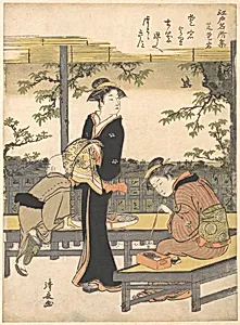 Shiba: Atago|Atago Hill at Shiba by Torii Kiyonaga