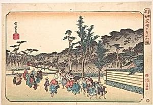 東都名所　芝増上寺山内の図|Shiba Zōjōji Sannai no Zu by Utagawa Hiroshige