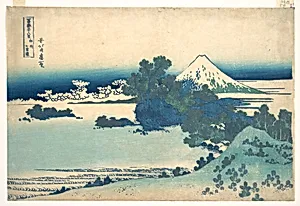 冨嶽三十六景　相州七里浜|Shichirigahama in Sagami Province (Sōshū Shichirigahama), from the series Thirty-six Views of Mount Fuji (Fugaku sanjūrokkei) by Katsushika Hokusai
