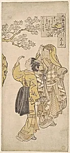 風流七小町　しみず|Shimizu Temple by Suzuki Harunobu