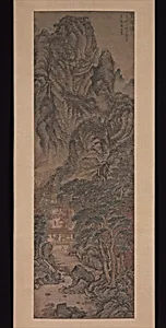 元　王蒙　素庵圖　軸|Simple Retreat