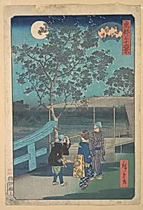 東都三十六景　隅田川三囲り堤|Sumidagawa, Mimeguri by Utagawa Hiroshige