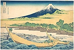 冨嶽三十六景　東海道江尻田子の浦略図|Tago Bay near Ejiri on the Tōkaidō (Tōkaidō Ejiri Tago no ura ryaku zu), from the series Thirty-six Views of Mount Fuji (Fugaku sanjūrokkei) by Katsushika Hokusai