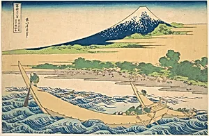 冨嶽三十六景　東海道江尻田子の浦略図|Tago Bay near Ejiri on the Tōkaidō (Tōkaidō Ejiri Tago no ura ryaku zu), from the series Thirty-six Views of Mount Fuji (Fugaku sanjūrokkei) by Katsushika Hokusai