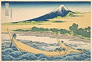 冨嶽三十六景　東海道江尻田子の浦略図|Tago Bay near Ejiri on the Tōkaidō (Tōkaidō Ejiri Tago no ura ryaku zu), from the series Thirty-six Views of Mount Fuji (Fugaku sanjūrokkei) by Katsushika Hokusai