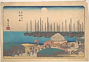 東都名所　高輪之図|Takanawa no Zu by Utagawa Hiroshige