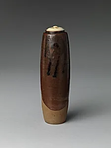 野々村仁清作　銘「背高」長茶入|Tea Caddy, named Tall (Seitaka)