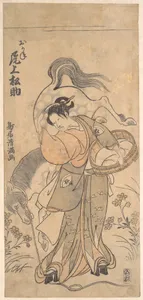 The Actor Onoe Matsusuke in the Role of the Famous Strong Woman Okane
