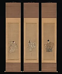 鳥山石燕筆　「翁」図|The Auspicious Noh Dance "Okina" by Toriyama Sekien