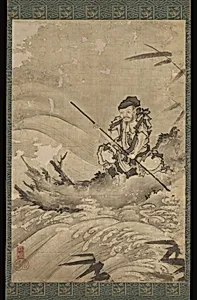 張騫図|The Chinese Explorer Zhang Qian on a Raft