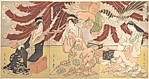 「丁子屋畧見世」|The Chōjiya Pleasure House by Day (Chōjiya hiru-mise) by Chōkōsai Eishō