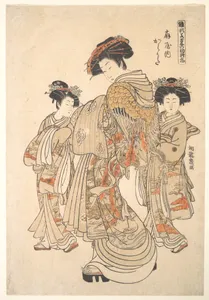 『雛形若菜の初模様　扇屋内　からうた』|The Courtesan Karauta of the Ōgiya Brothel, from the series “A Pattern Book of the Year’s First Designs, Fresh as Spring Herbs” (“Hinagata wakana no hatsu moyō”)
