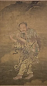 明 劉俊 韓湘子圖 軸|The Daoist Immortal Han Xiangzi by Liu Jun