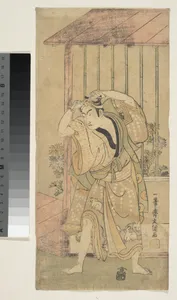 The First Ichikawa Komazo as a Man Standing beside a Building