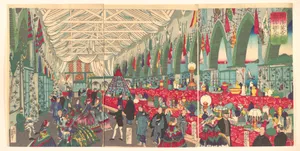 「横浜英吉利西商館繁栄圖」|“The Flourishing of an English Trading Firm in Yokohama”