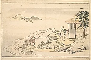 狂月坊|The Full Moon at the Time of the Imo Harvest by Kitagawa Utamaro