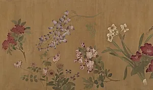 明/清　佚名　王淵(僞款)　百花圖　卷|The Hundred Flowers