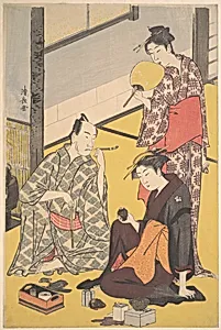 四代目松本幸四郎とその家庭|The Kabuki Actor Matsumoto Kōshirō IV by Torii Kiyonaga