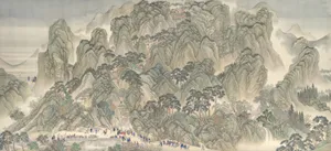 清　王翬等　康熙南巡圖　（卷三: 濟南至泰山）　卷|The Kangxi Emperor's Southern Inspection Tour, Scroll Three: Ji'nan to Mount Tai
