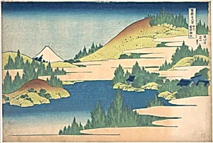 冨嶽三十六景　相州箱根湖水|The Lake at Hakone in Sagami Province (Sōshū Hakone kosui), from the series Thirty-six Views of Mount Fuji (Fugaku sanjūrokkei) by Katsushika Hokusai