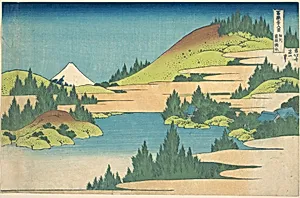 冨嶽三十六景　相州箱根湖水|The Lake at Hakone in Sagami Province (Sōshū Hakone kosui), from the series Thirty-six Views of Mount Fuji (Fugaku sanjūrokkei) by Katsushika Hokusai