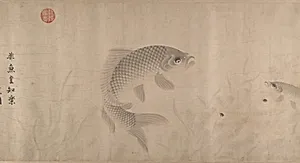 元 周東卿 魚樂圖 卷|The Pleasures of Fishes by Zhou Dongqing