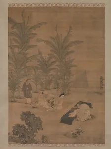 明 杜堇 伏生授經圖 軸|The Scholar Fu Sheng Transmitting the Book of Documents