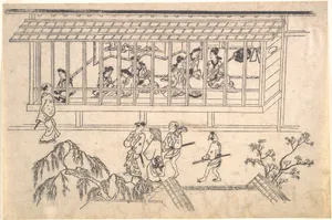 The Sixth Scene from Scenes of the Pleasure Quarter at Yoshiwara in Edo