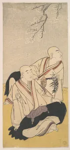 The Third Sawamura Sojuro & the Second Ichikawa Monnosuke as Buddhist Monks
