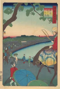 Tōtō Takanawa Kaigen|Foreigners Riding Along the Coast at Takanawa in the Eastern Capital
