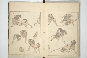 傳神開手 北斎漫画 初編 - 十五編|Transmitting the Spirit, Revealing the Form of Things, Volume 1 to 15 of Hokusai Sketchbooks (Denshin kaishu: Hokusai manga, shohen–jugohen) 伝神開手北斎漫画 初編-十五編