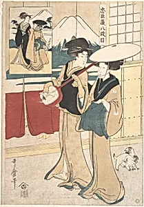 忠臣蔵八段目|Two Tori-oi, or Itinerant Women Musicians of the Eta Class by Kitagawa Utamaro
