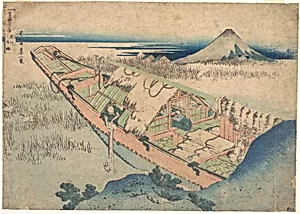 冨嶽三十六景　常州牛掘|Ushibori in Hitachi Province (Jōshū Ushibori), from the series Thirty-six Views of Mount Fuji (Fugaku sanjūrokkei) by Katsushika Hokusai