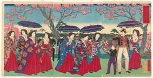 三代歌川広重画　『東京名所　従上野公園　不忍池中嶋弁天之景』|View of Benten Shrine on Nakanoshima Island in Shinobazu Pond, Ueno Park, from the series Famous Views of Tokyo (Tōkyō Tokyo meisho yori Ueno kōen Shinobazu no ike Nakanoshima Benten no kei)