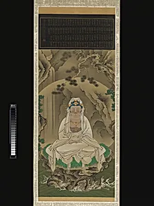 酒井抱一筆 白衣観音図|White-Robed Kannon