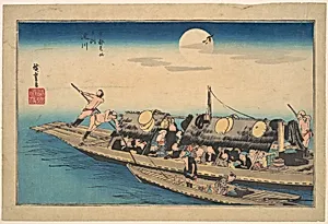 Yodogawa|京都名所之内　淀川|On the Yodo River by Utagawa Hiroshige