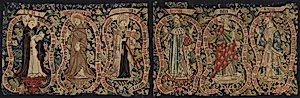 Allegorical Tapestry with Sages of the Past