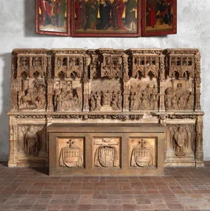 Altar Predella and Socle of Archbishop Don Dalmau de Mur y Cervelló