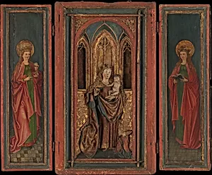 Altar Shrine with Madonna and Child with Donor