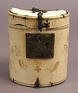 Box with Equestrian Falconers