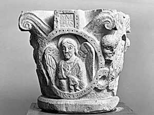 Capital with Symbols of the Evangelists