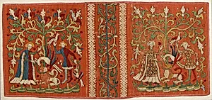 Embroideries with Allegorical Scenes