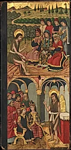 Panel of Saint John the Baptist with Scenes from His Life by Domingo Ram
