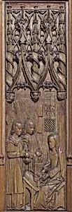 Panel with Angels Visiting the Virgin in the Temple