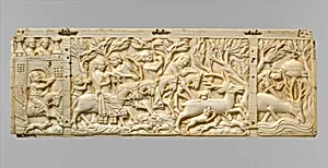 Panel with Hunting Scenes