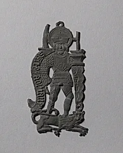 Pilgrim's Badge representing Saint Adrian